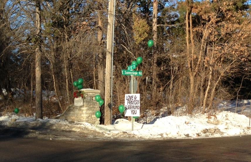 Members of Blake community rally in memory of Edina boy