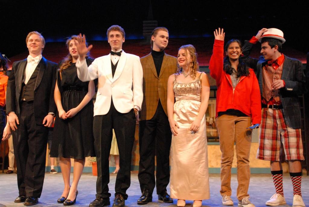 Thespians from the Class of 2013 wave bittersweet goodbyes to their mainstage theater careers at the final performance of The Merry Wives of Windsor.
