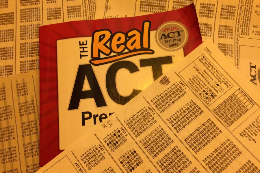 ACT practice test book