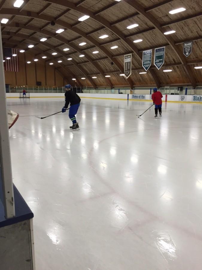 J.V. Boys Hockey starts a late night practice