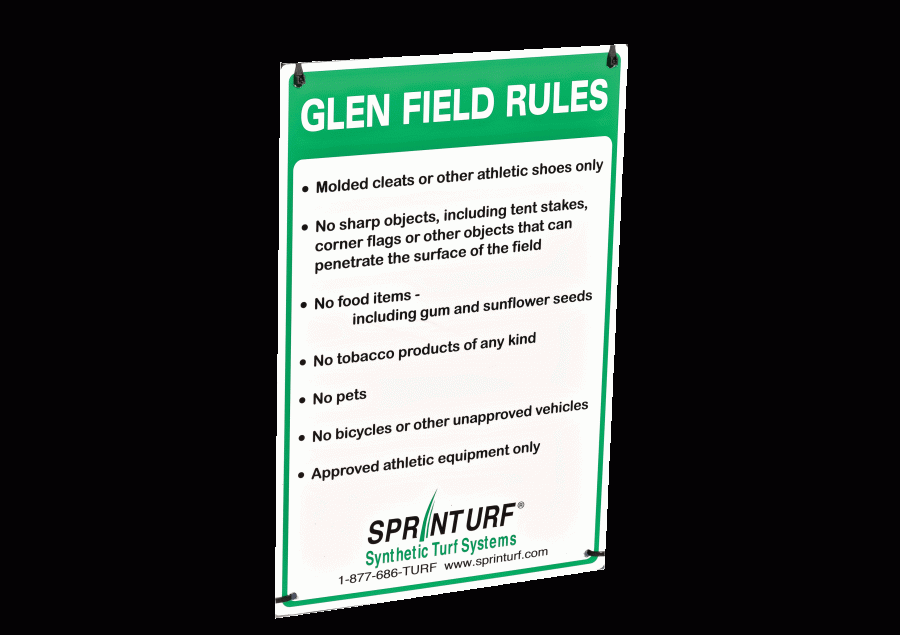 The new turf comes with an intimidating set of rules