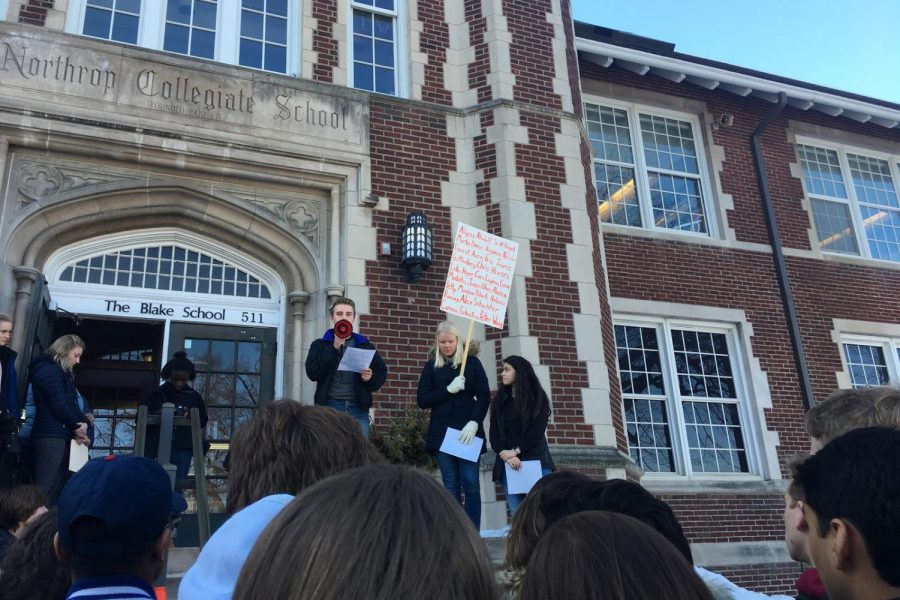 More than 70 students signed up to participate in the walkout, and even more actually came.