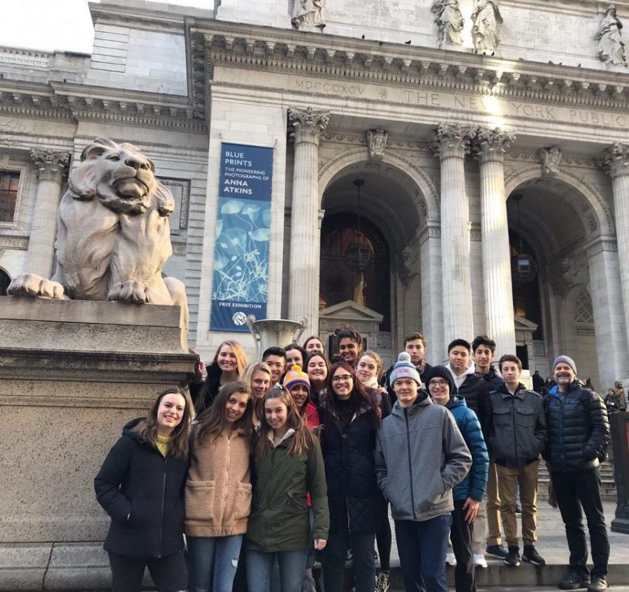 As well as debating, Model UN had the chance to tour New York City such as the New York Library.