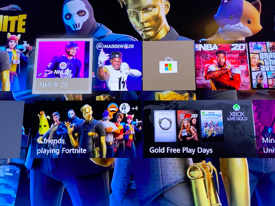 Xbox Home screen