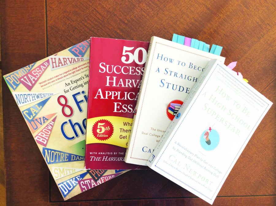 Students+may+turn+to+books+and+other+resources+to+perfect+their+college+essays.+