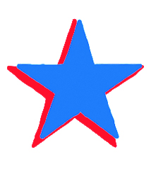 CMYK stars