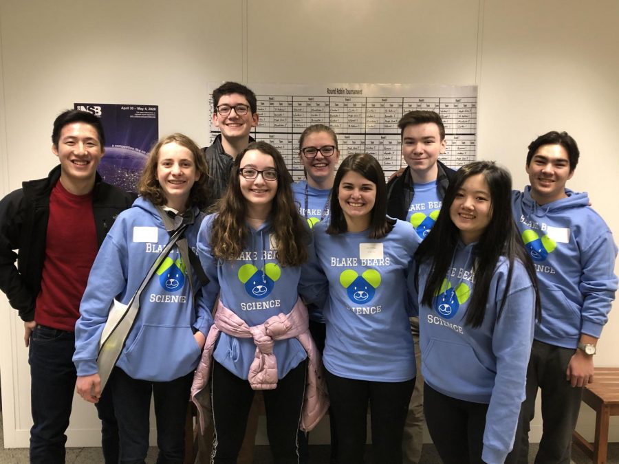 Due to COVID-19, the 2020 National Science Bowl was virtual. Both Blake teams did well and placed 19th & 34th overall.