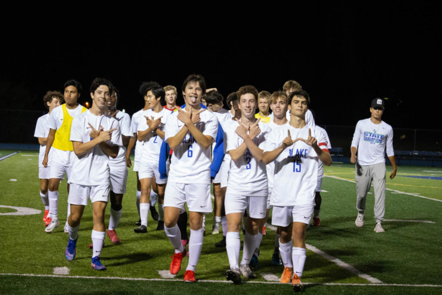 Blake Boys Soccer beat longtime rival Breck 1-0 on September 14.  