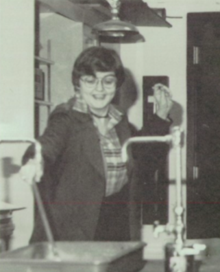 Williams teaches her chemistry class in a 1978 yearbook. She shared that before beginning her teaching career, she wasn’t drawn to chemistry in high school. Over the years; however, her love for the subject has clearly grown.