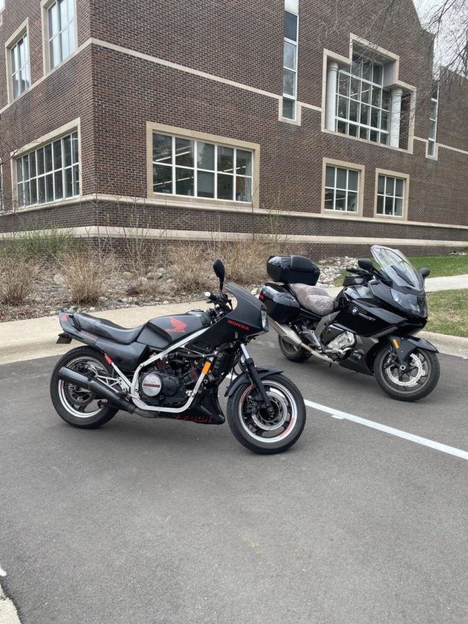 Security guard Rio Hansen as well as Head of Security Gene Paulauskas have bikes that they frequently ride to school 