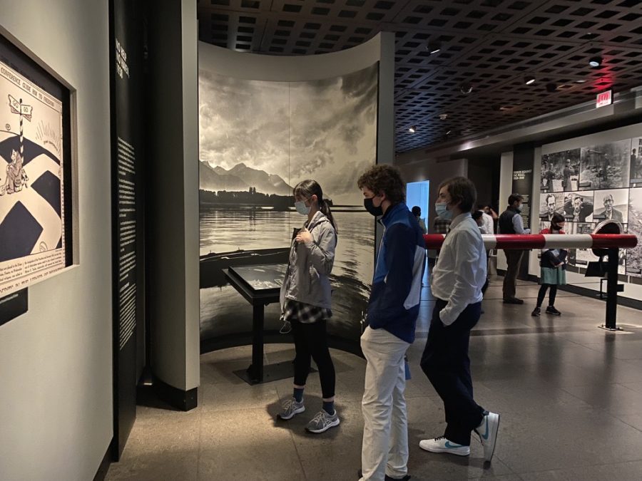 Students from the class of 2026, at the Holocaust Memorial Museum in Washington D.C. in the spring of 2022.