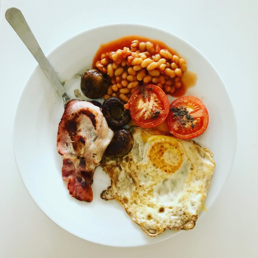 The English breakfast dominates the Stegic house in the morning.