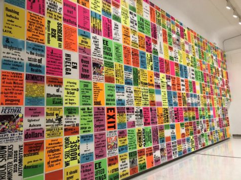 The Walkers exhibition of Allen Ruppersburgs piece Intellectual Property focuses on common, every day vocabulary seen in American culture. 