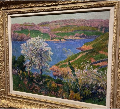 A painting by Claude Monet hung in Mia. Currently, the museum has three of Monets paintings on view. These are just some of Mias many French Impressionism paintings. 