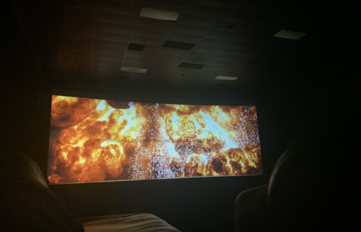 Although on the big screen, the explosion felt like real life.