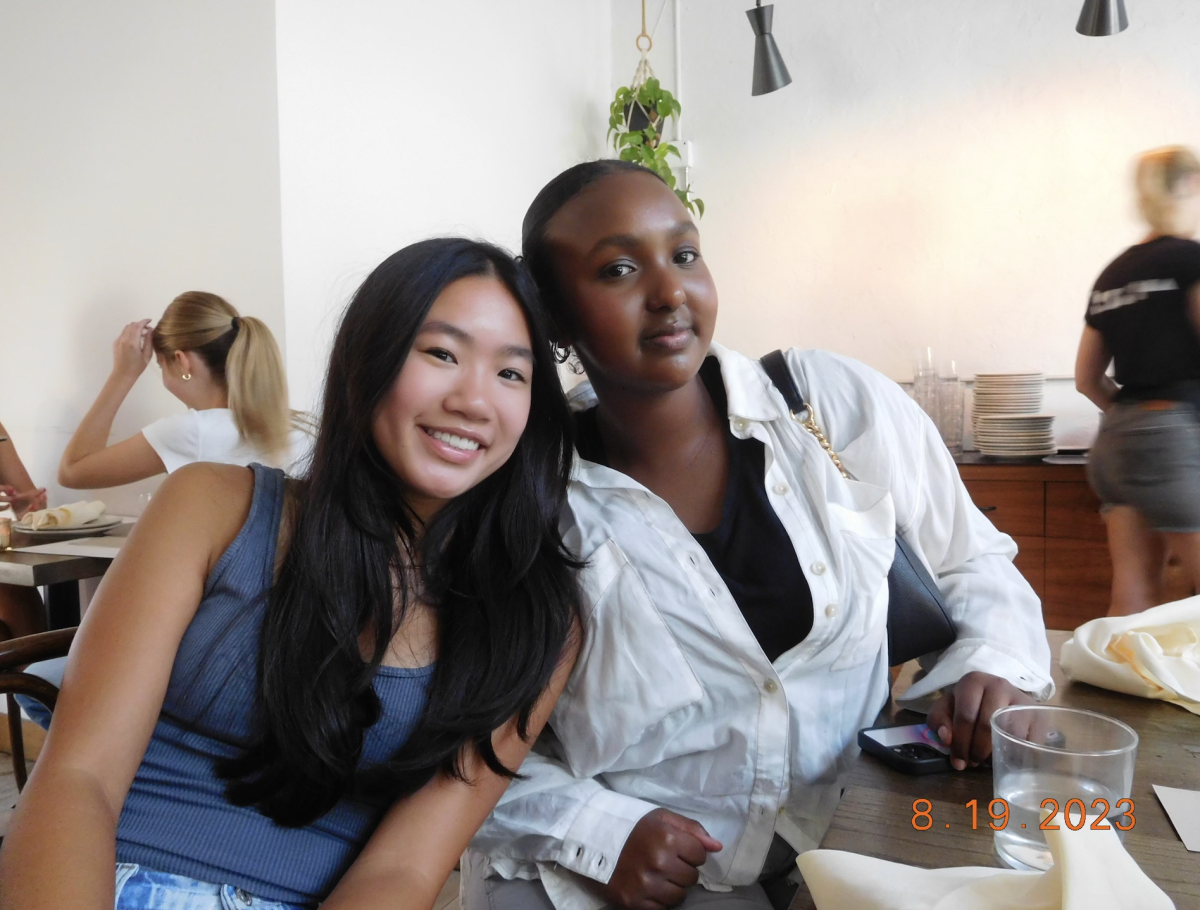 Hsia and Rania Abdullahi ‘25 out to eat in Minneapolis.