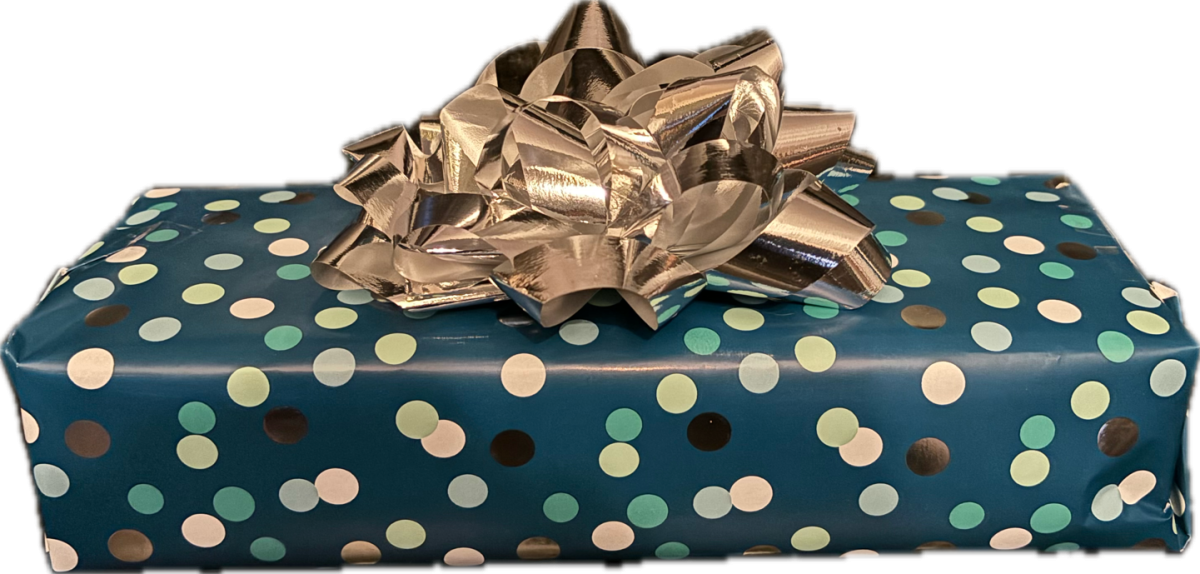 You can even add a bow to make the wrapping paper look even better!
