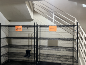 On Tuesdays and Thursdays, when the Fencing team doesn’t practice, the shelves are left empty and unused.