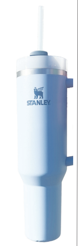 The Stanley Quencher Tumbler in the light blue color is a popular, iconic option.
