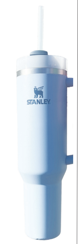 The+Stanley+Quencher+Tumbler+in+the+light+blue+color+is+a+popular%2C+iconic+option.