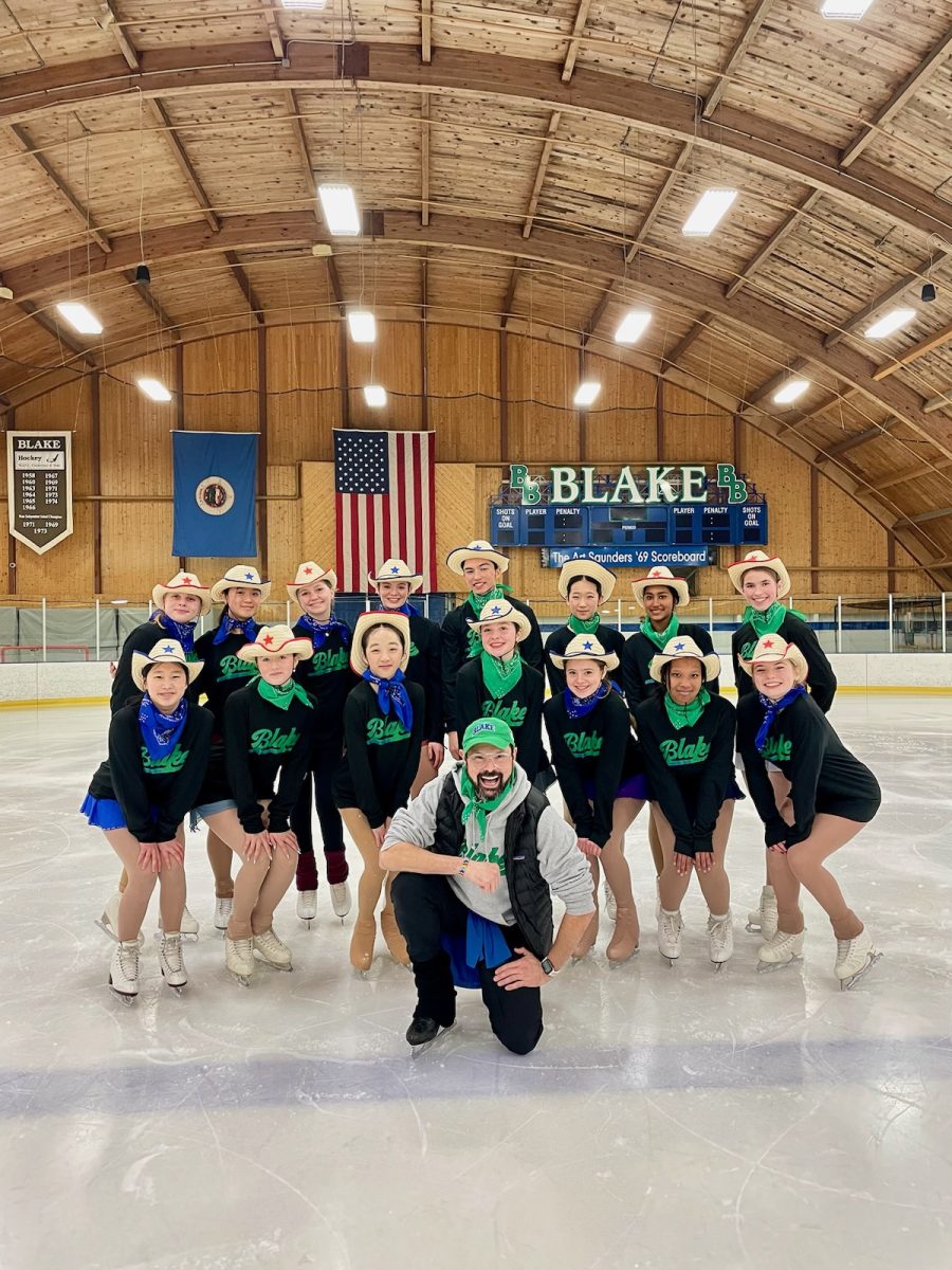 Back: (from left to right) Geneva Schneider ‘25, Kaining Zhang ‘26, Sacha Newberry ‘29, Pihlstrom, Sam Tomzic ‘25, Claire Cao ‘26, Mittra, Caitlin Strauss ‘27 Front: Elizabeth MacNeill ‘27, Eloise Moratzka ‘29, Lucy Zhang ‘29, Sinclair Christie ‘26, Madeleine DesJardin ‘28, Isabelle Walker ‘28, Ashley Stricker 25 and Kelly Smith ‘98 pose wearing cowboy hats, a
nod to the “Giddy Up” theme.