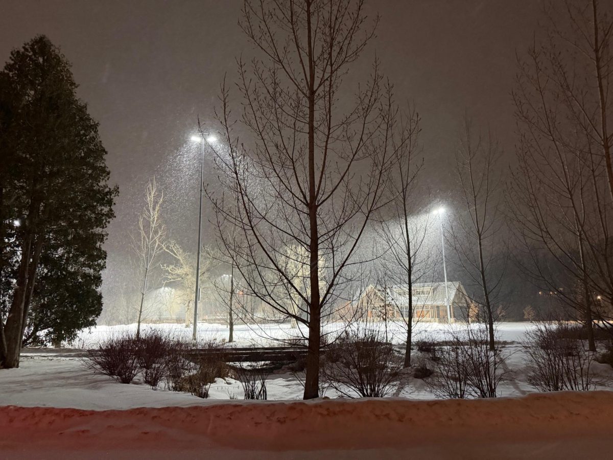 A winter scene at Arden Park’s ice rink offers a perfect place to reflect on the New Year.