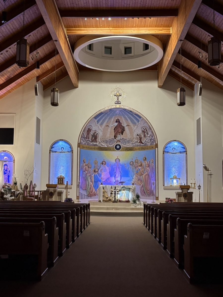 Religious spaces, like St.
Maron’s Maronite Church in
Minneapolis, serve as places of
worship that shape students’
faith and identity.