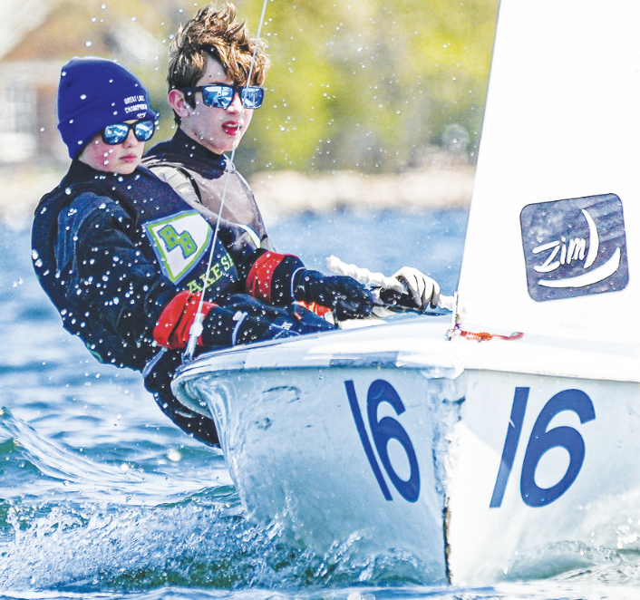 Skibell and Olly compete during the Mallory Qualifier on Lake Minnetonka on May 3.